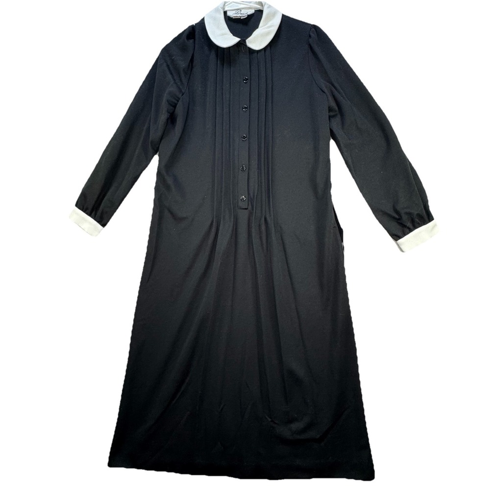 Vintage ILGWU‎ Parade New York Black Dress Women's 12 Nanny Maid Nun costume